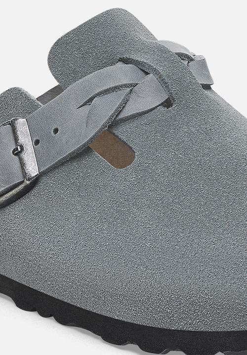 Birkenstock - Boston regular braided suede - basalt grary
