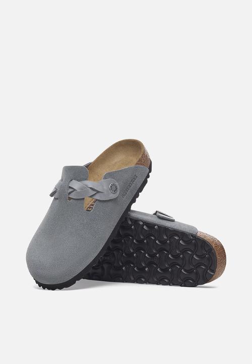 Birkenstock - Boston regular braided suede - basalt grary