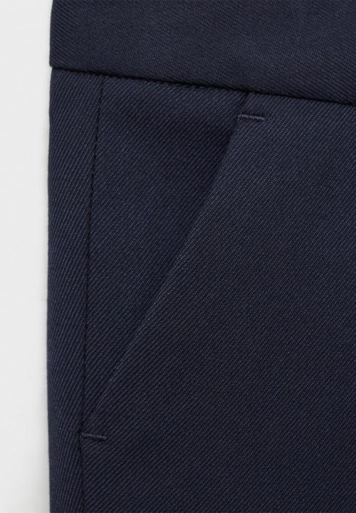 MANGO - Trousers raipb - navy
