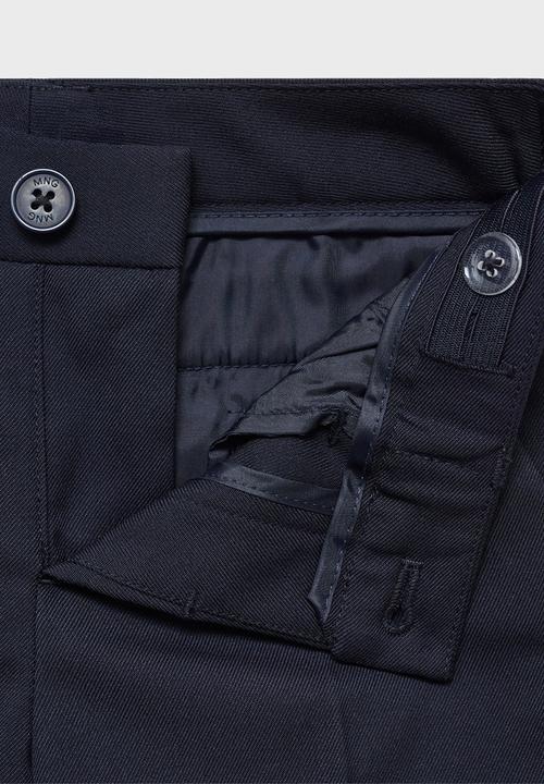MANGO - Trousers raipb - navy