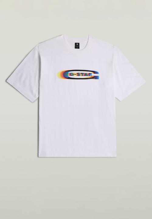 G-STAR - Color Shift Old Skool Logo Boxy R T - White