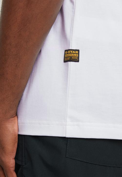 G-STAR - Color Shift Old Skool Logo Boxy R T - White