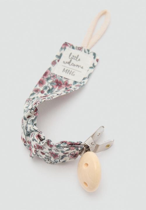 MANGO - Pacifier clip azafranc - natural