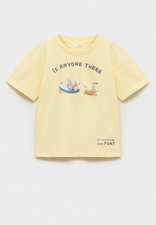 MANGO - T-shirt hipos - yellow