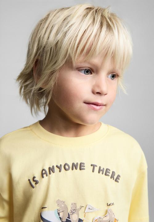 MANGO - T-shirt hipos - yellow