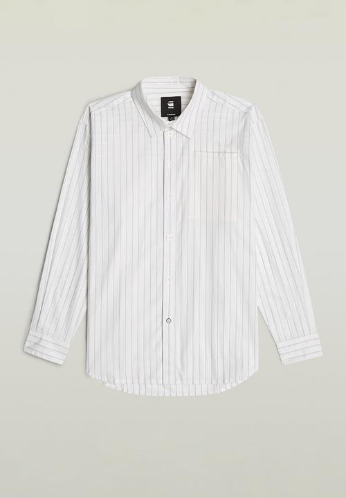 G-STAR - Summer Bf Shirt Long Sleeve Wmn - Plein Air Claire Stripe