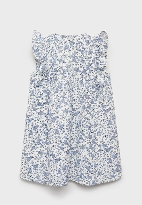 MANGO - Dress ashy - white