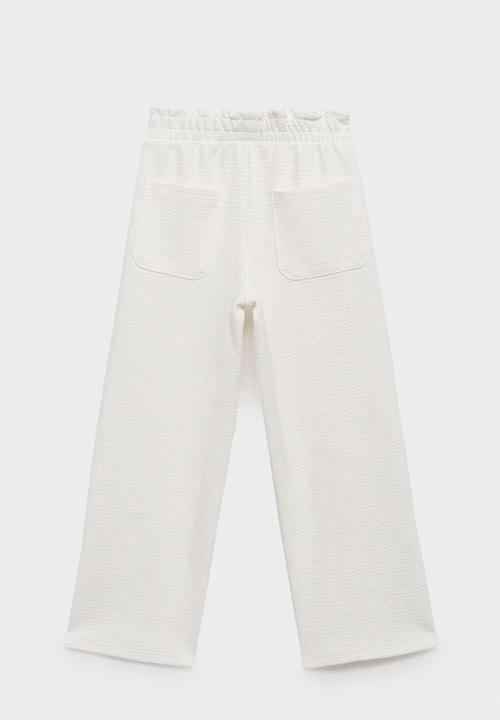 MANGO - Trousers luri - natural