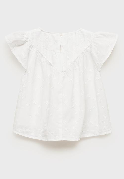 MANGO - Blouse sagaro - white