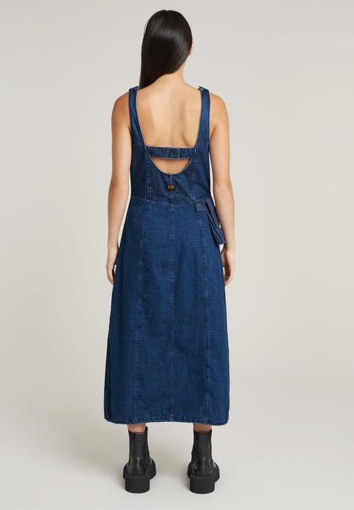 G-STAR - Cargo Dress Sleeveless Wmn - Faded Indigo Patched