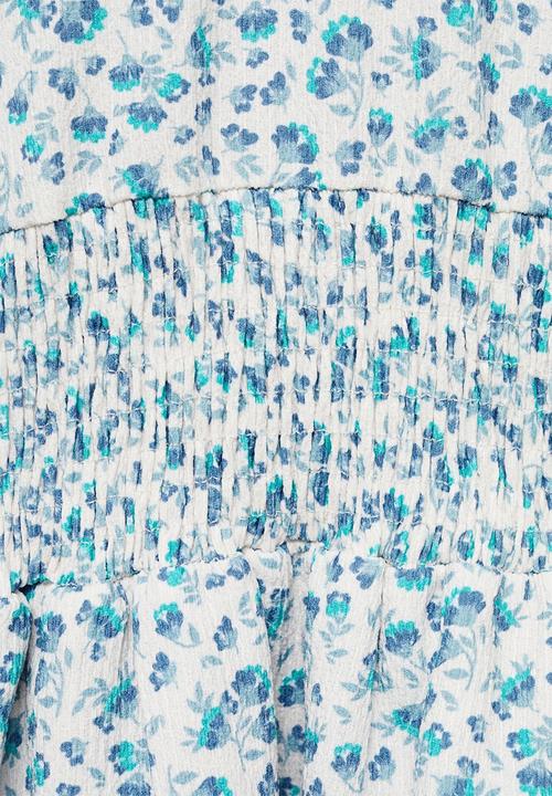 MANGO - Dress aitana - white & blue 
