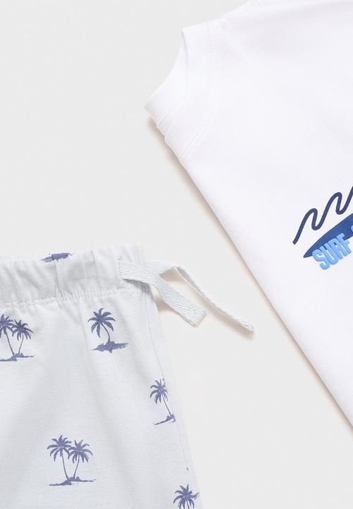 MANGO - Pyjama sunset - white