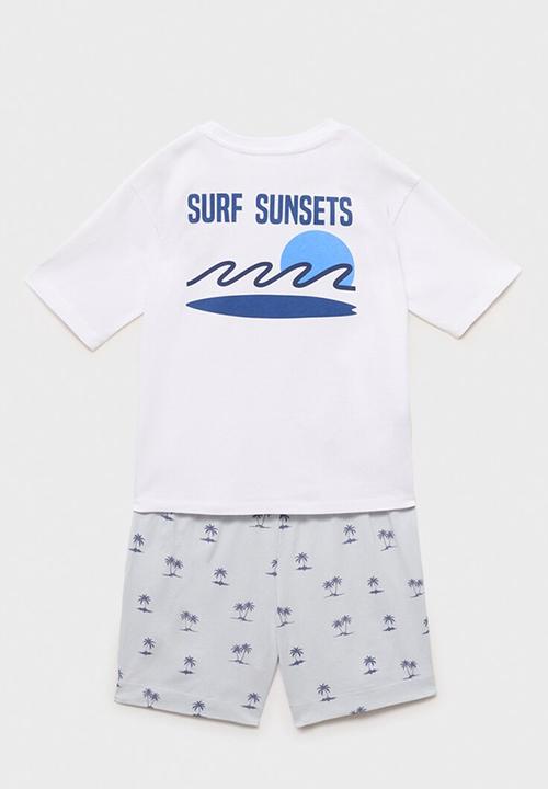 MANGO - Pyjama sunset - white