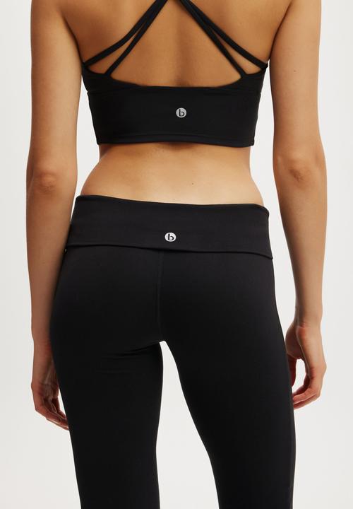 Cotton On - Ultra Soft Roll Over Flare - Black