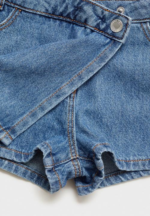 MANGO - Shorts skort - open blue