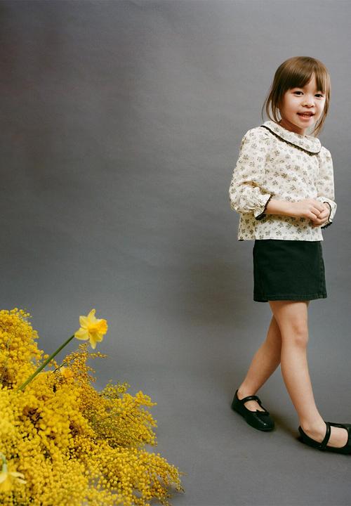 MANGO - Shorts skort - open gray