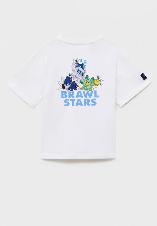 MANGO - T-shirt bsteam - white