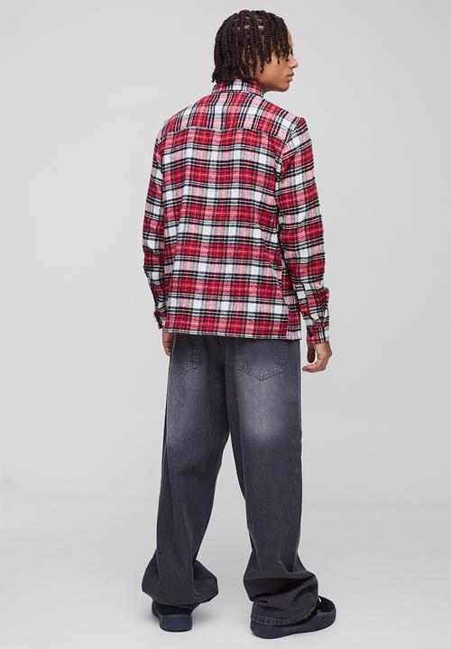boohooMAN - Baggy Rigid Jeans - Grey