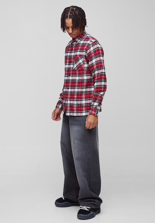 boohooMAN - Baggy Rigid Jeans - Grey