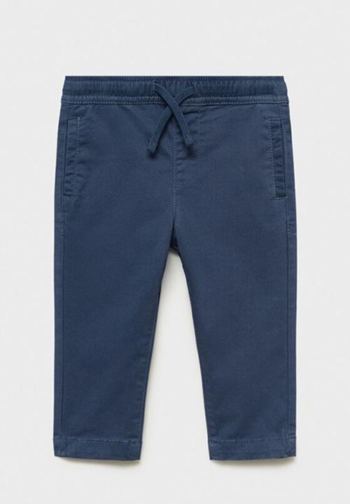 MANGO - Trousers cord - navy