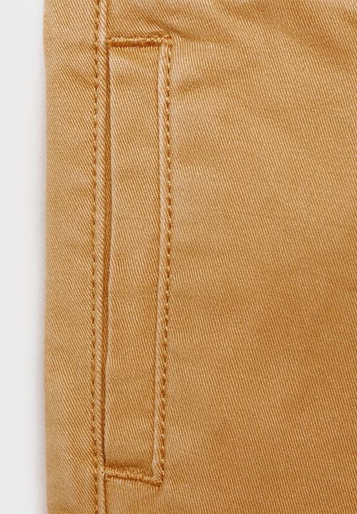 MANGO - Trousers cord - medium yellow