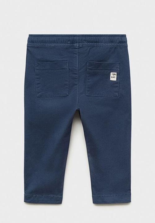 MANGO - Trousers cord - navy