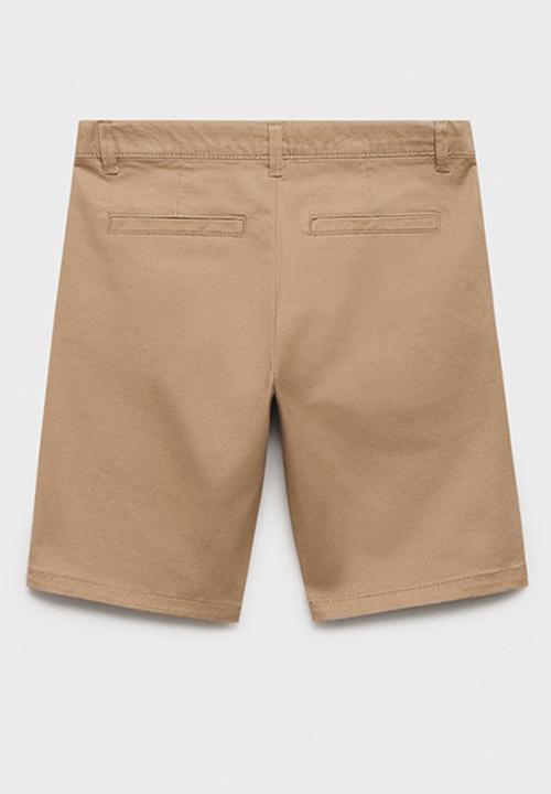 MANGO - Bermudas pico - light beige