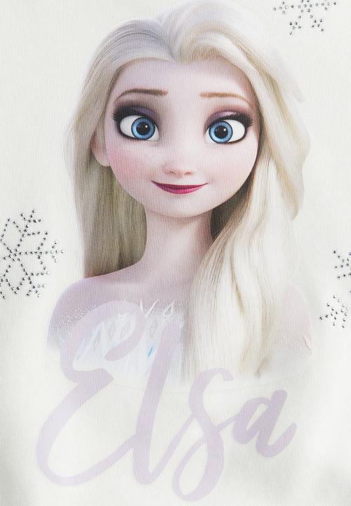 H&M - Motif-detail sweatshirt - cream elsa