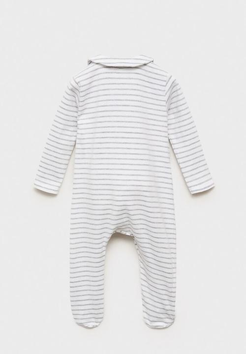 MANGO - Pyjama stripepi - white