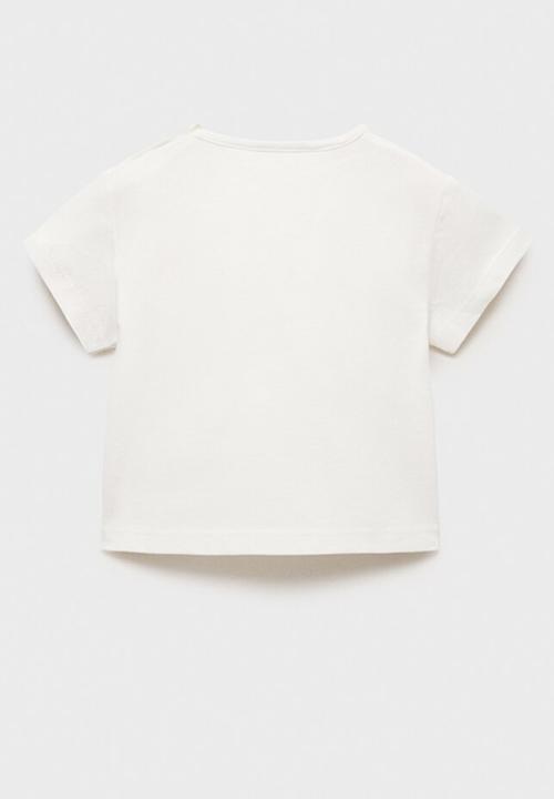 MANGO - T-shirt camaleon - natural