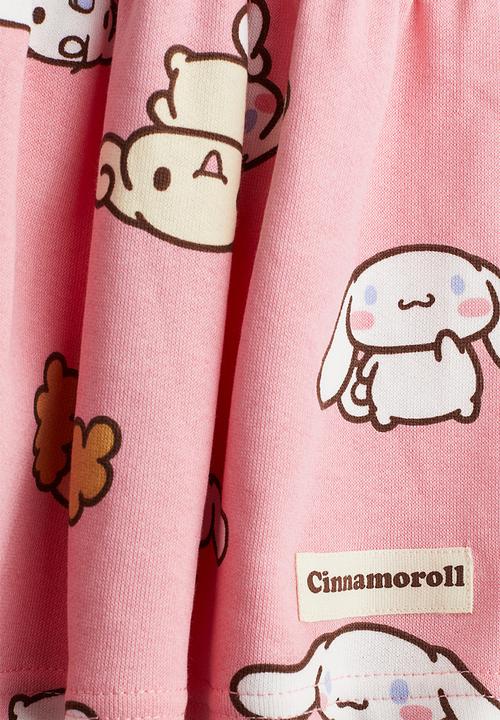 H&M - Patterned sweatshirt skirt - pink cinnamoroll