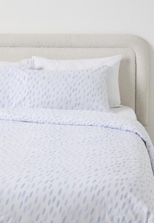 Horrockses - Painterly Brushstroke Duvet Set - Blue