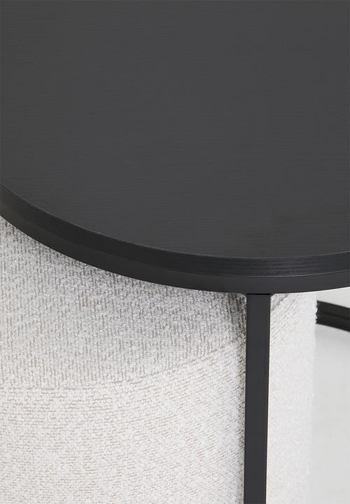 Sixth Floor - Kira stacked coffee table-black