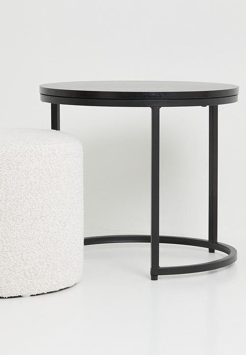 Sixth Floor - Kira stacked coffee table-black