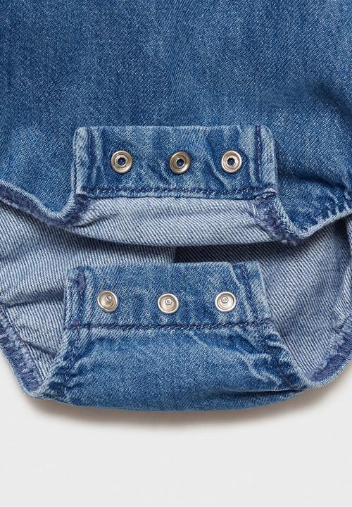 MANGO - Overall creta - open blue