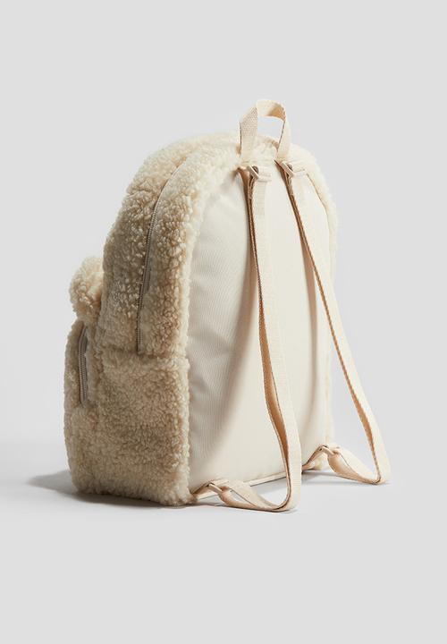 H&M - Appliquéd backpack - light beige 