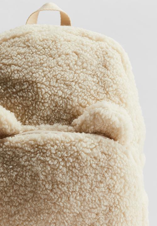 H&M - Appliquéd backpack - light beige 