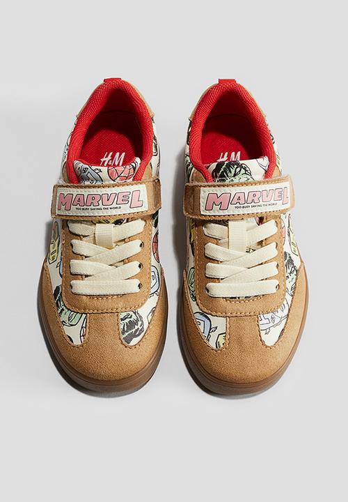 H&M - Printed trainers - beige/marvel comics