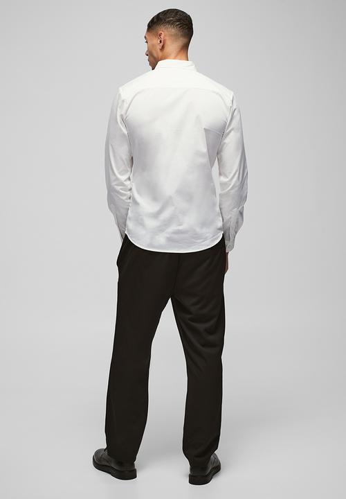 boohooMAN - Long Sleeve Slim Shirt - White