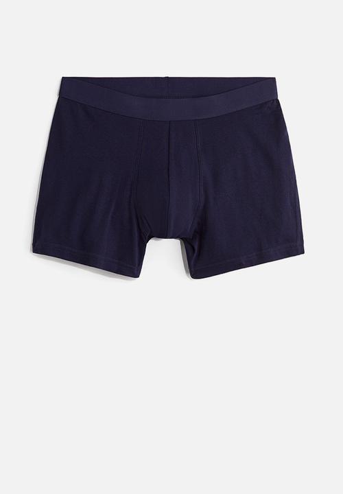 H&M - 3-Pack mid trunks with lycra® - navy blue