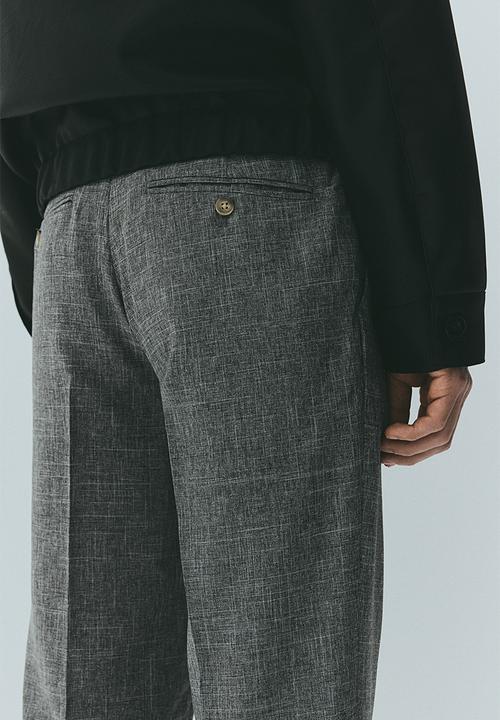 H&M - Regular fit suit trousers - grey marl