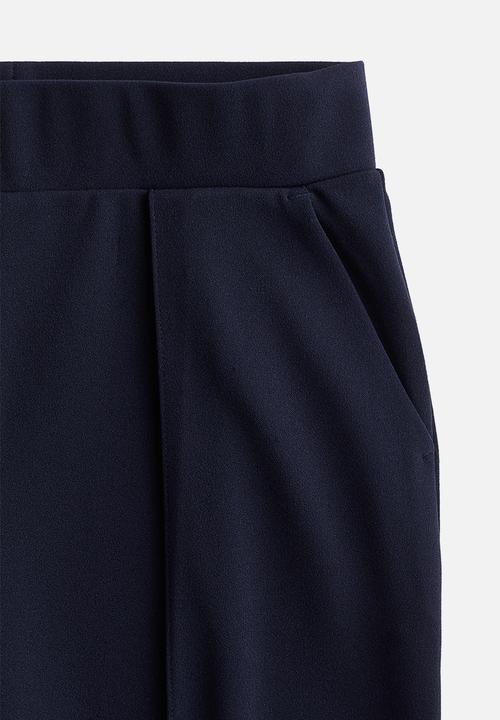 H&M - High-waisted tailored trousers - navy blue