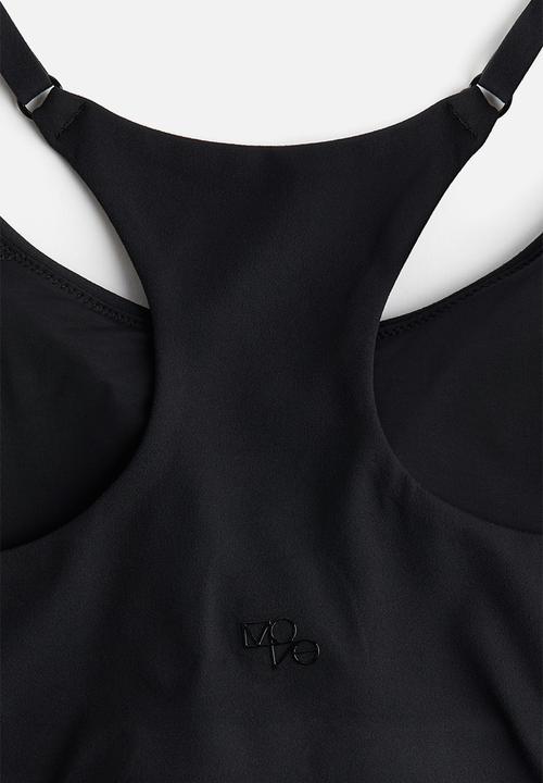 H&M - Light support sports bra with softmove™ lycra® - black