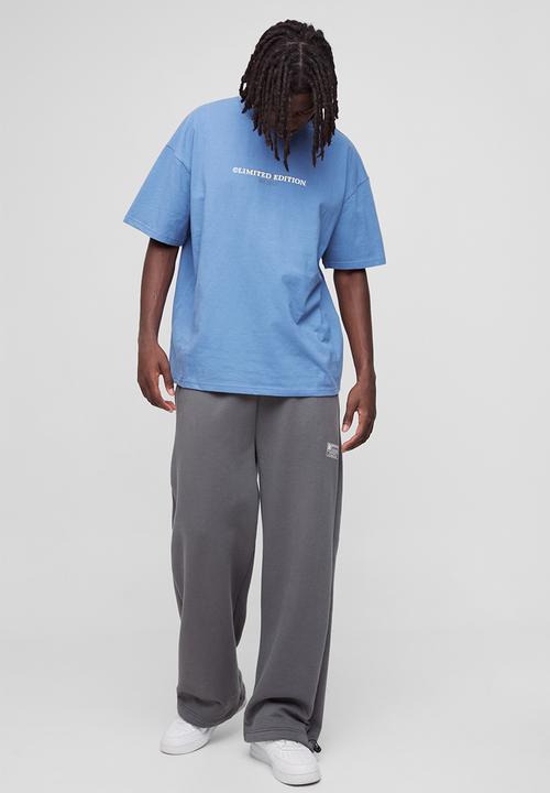 boohooMAN - Oversized Limited Heavy T-shirt - Dusty Blue