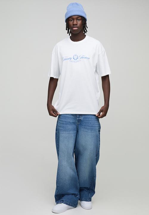 boohooMAN - Oversized Limited Edition Printed T-Shirt - white