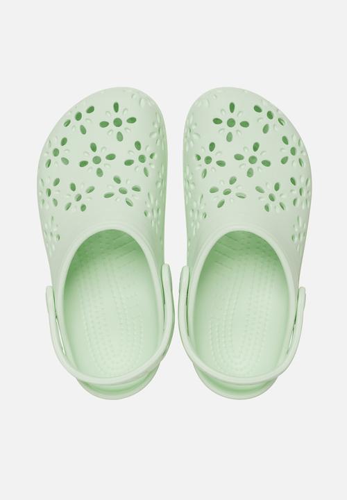 Crocs - Classic Floral Cut Out Clog K-Jade Tint