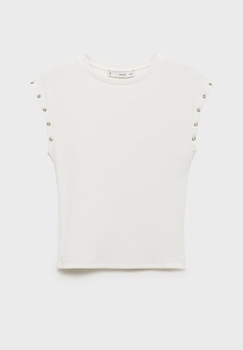 MANGO - T-Shirt Ring - White