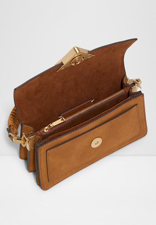 ALDO - Luxehandle hand bag - cognac