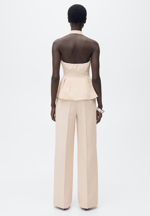 MANGO - Trousers Miso - Light Pastel Pink