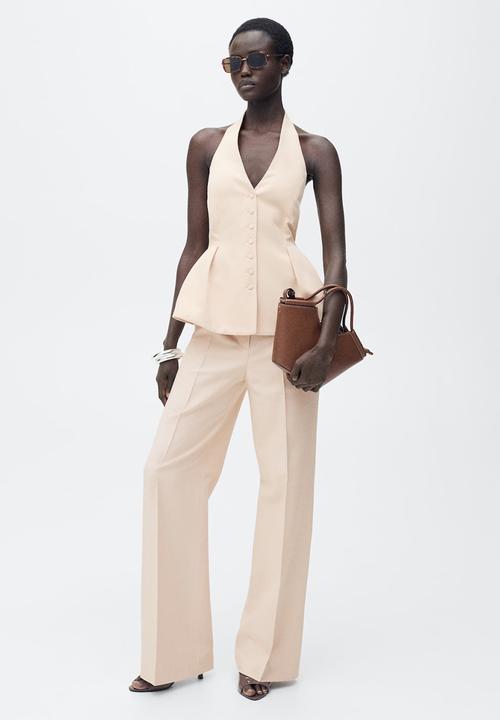 MANGO - Trousers Miso - Light Pastel Pink